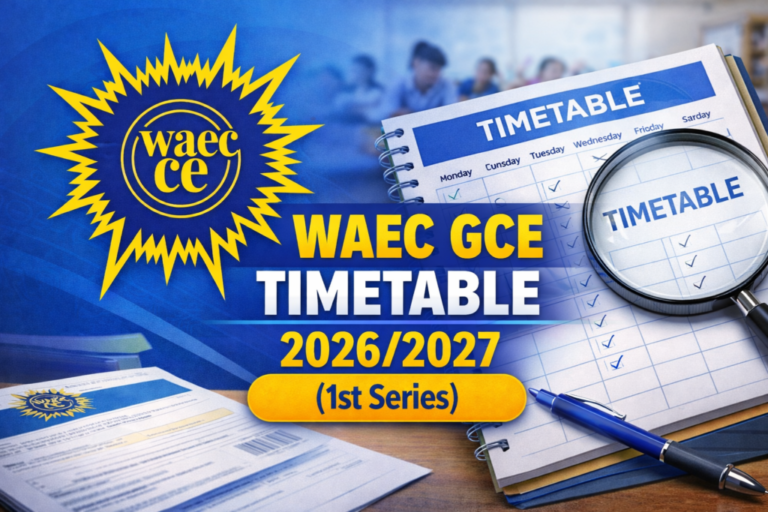 WAEC Releases 2026 WASSCE Timetable; Exams Set to Begin April 21